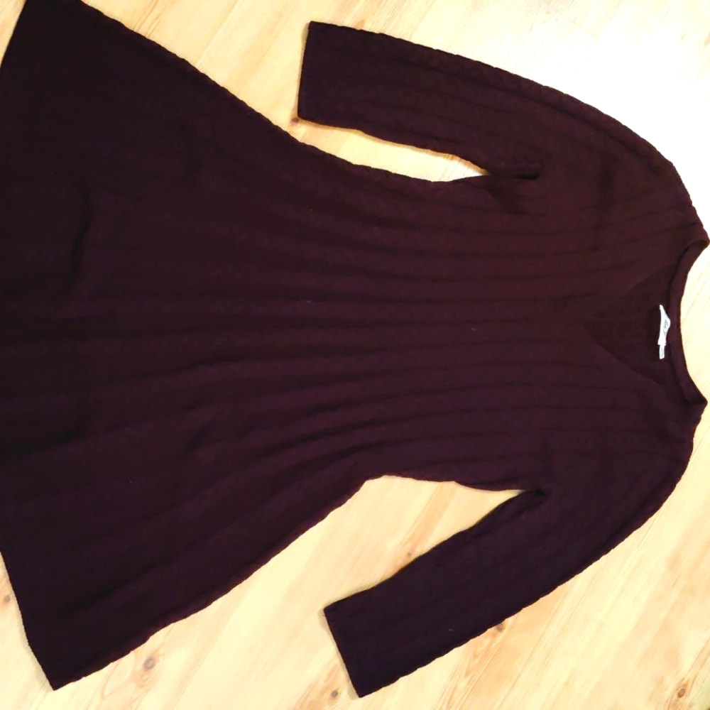 Eliza J Cable knit sweater dress